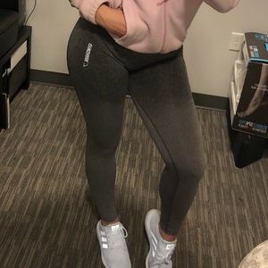 Small grey ombré gymshark seamless leggings